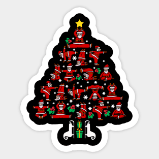 Yoga Christmas Sticker